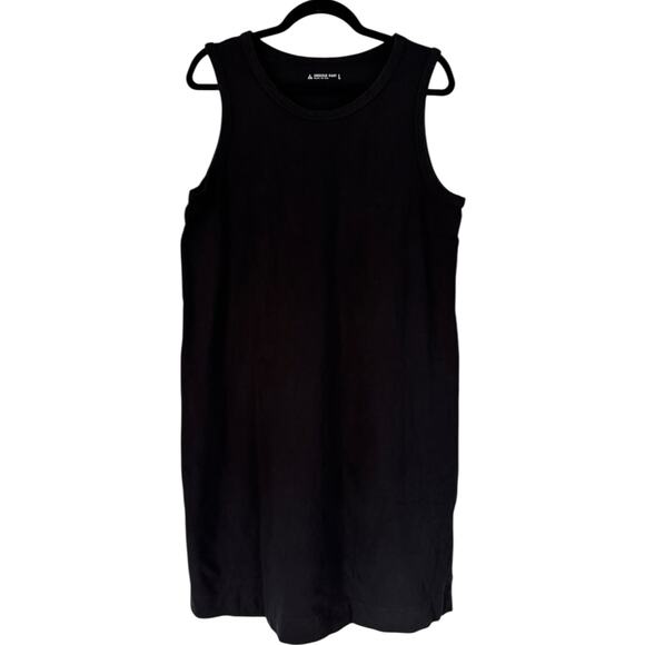 NWOT American Giant Muscle Tee Midi Midweight Cotton Dress Black Size Large - Picture 2 of 6